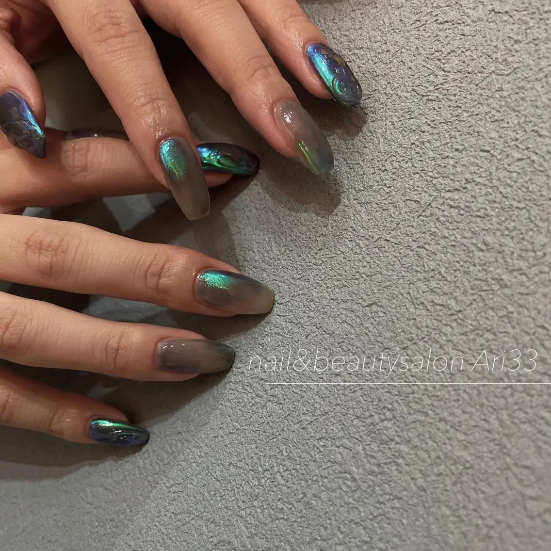 ネイル ニュアンスネイル ハンドネイル プライベートサロン Ari33nailのネイルデザイン
