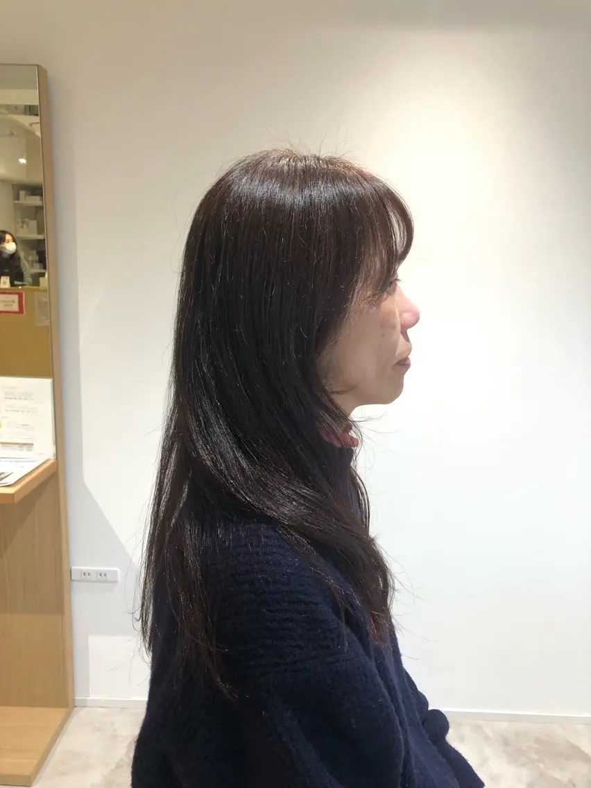 ロング カラー soy kufu 川勝のヘアスタイル