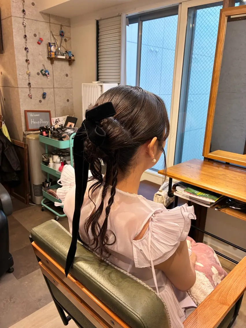 ヘアアレンジ ヘアセット HempBeauty 浅野アサミのヘアスタイル