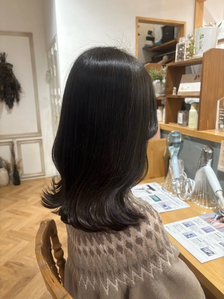 全体カラー＋毛先カット🍎(3cm以内)の写真