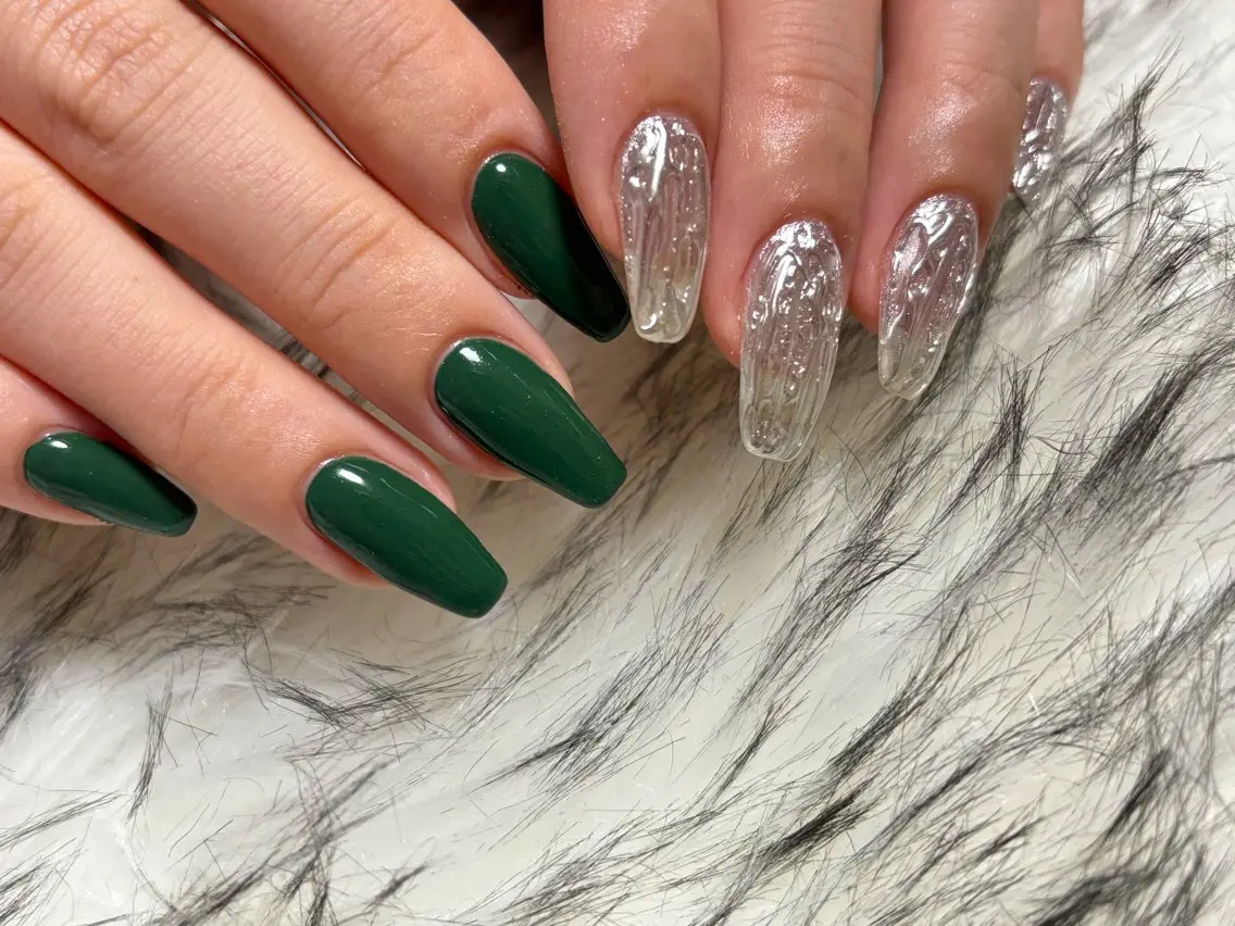 ネイル オーロラネイル フットネイル フレンチネイル ジェルネイル 韓国ネイル ハンドネイル kiki nail &brow二子玉川のネイルデザイン