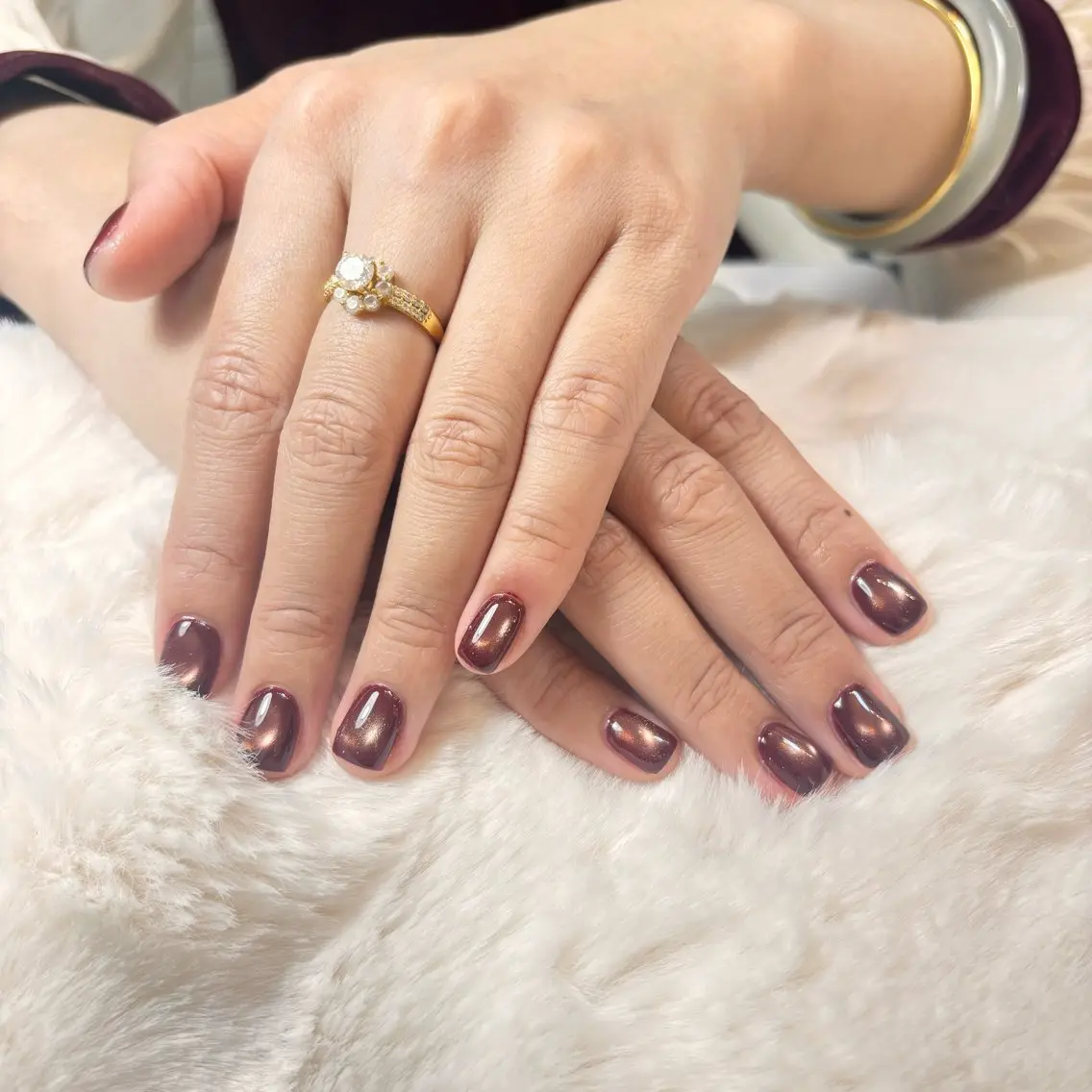 ネイル 桜ネイル 長さ出し フレンチネイル 韓国ネイル マグネットネイル ハンドネイル Kiwami nailsalonのネイルデザイン