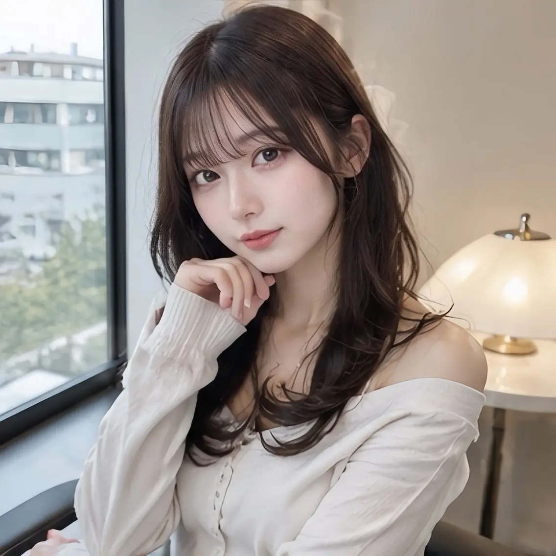 ロング カット 池袋/前髪/顔周り 🎀髪質改善おばかんのヘアスタイル