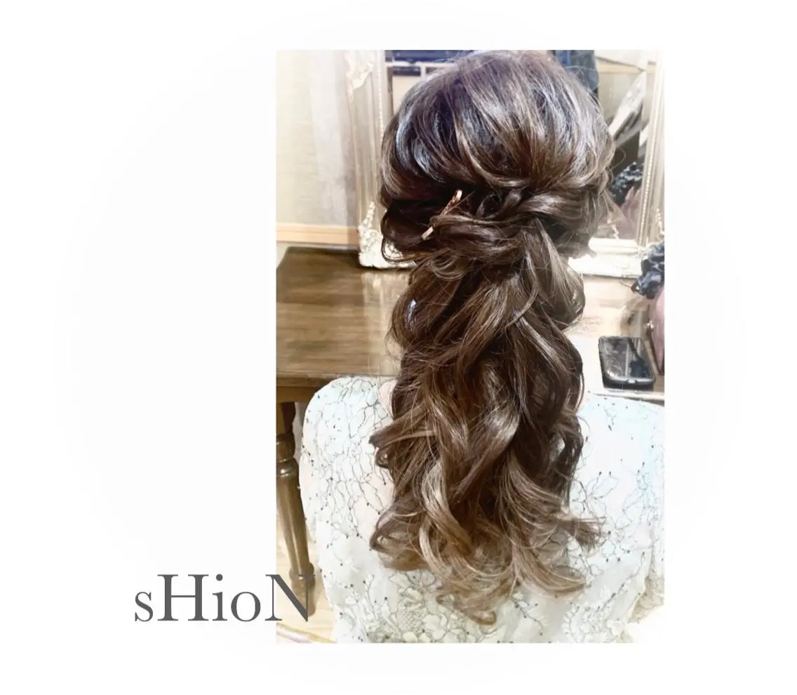 ヘアアレンジ ハーフアップ sHioN髪質改善 美髪矯正／ヘア着付けのヘアスタイル