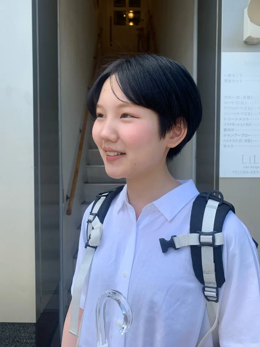 カラー 黒髪 ブルーカラー ブルーブラック 🩰淡色カラー/ 南ゆかり(女性のみ)のヘアスタイル