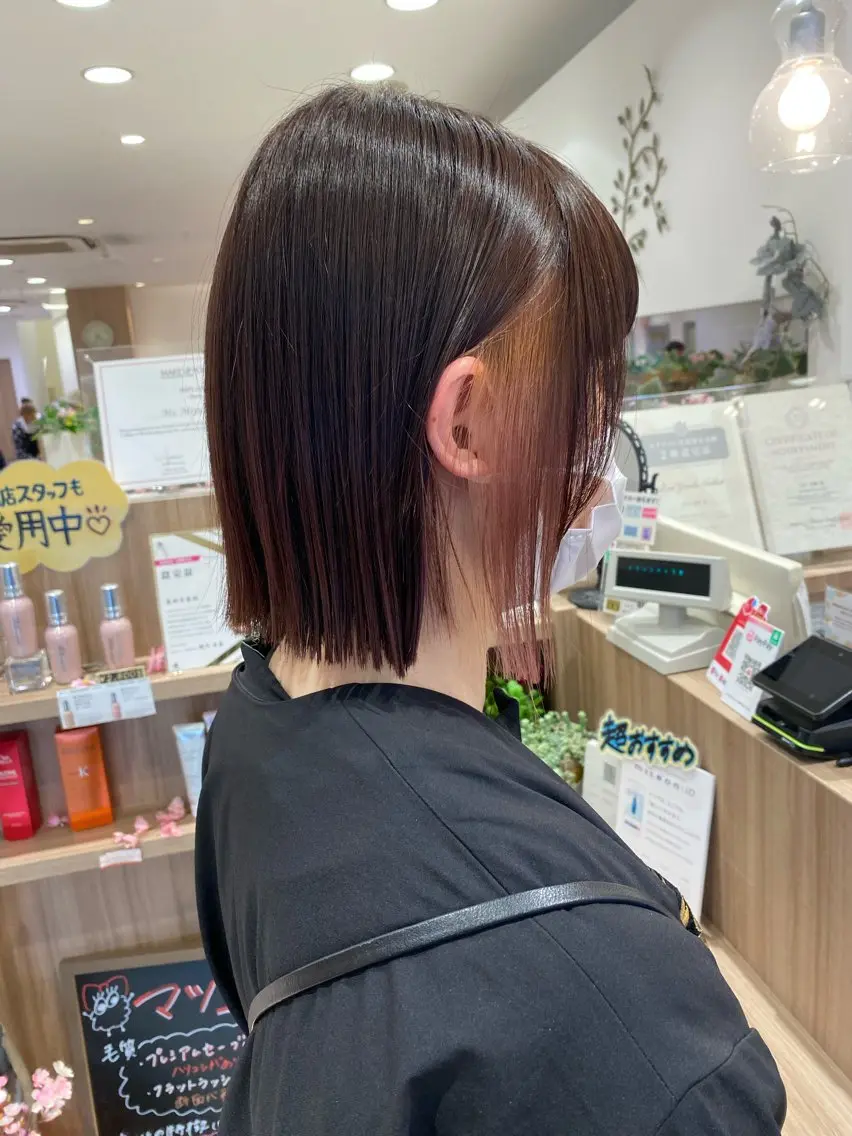 ミディアム ヘアカラー 永田 晃大のヘアスタイル