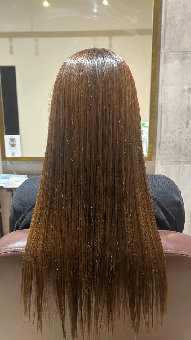 縮毛矯正＋前髪カット＋サラサラトリートメント✨️の写真