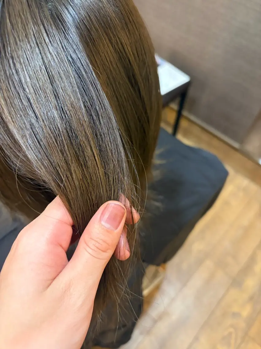 ミディアム カラー ヘアカラー トリートメント ストレート/カラー 特化雪本☃️のヘアスタイル
