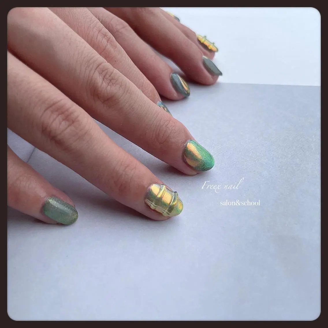 ネイル マグネットネイル ハンドネイル ハンドケア freex nail /ニュアンス/個性派のネイルデザイン