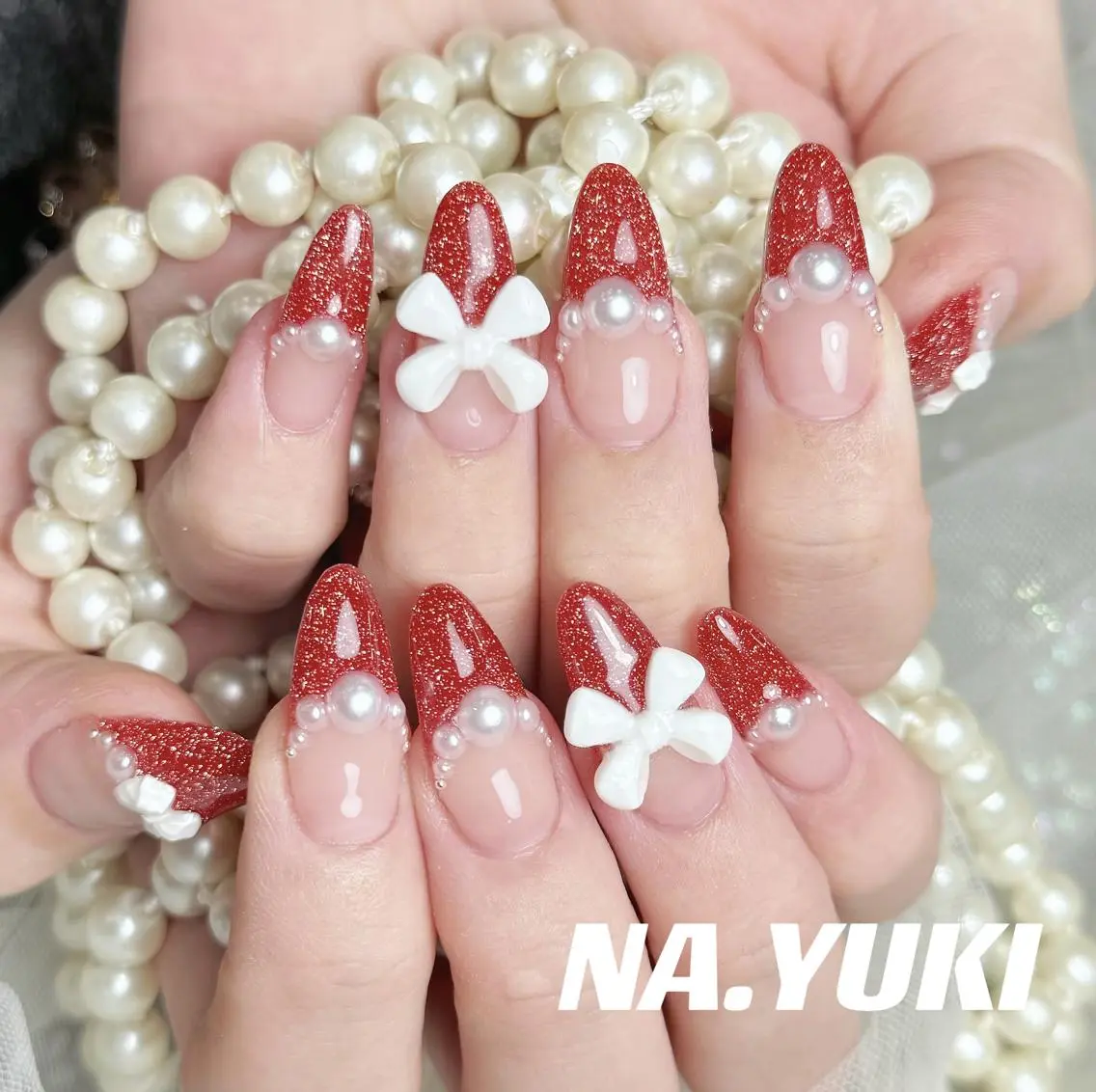 ネイル ハンドネイル ハンドケア 🌷 Mooning 🌷のネイルデザイン