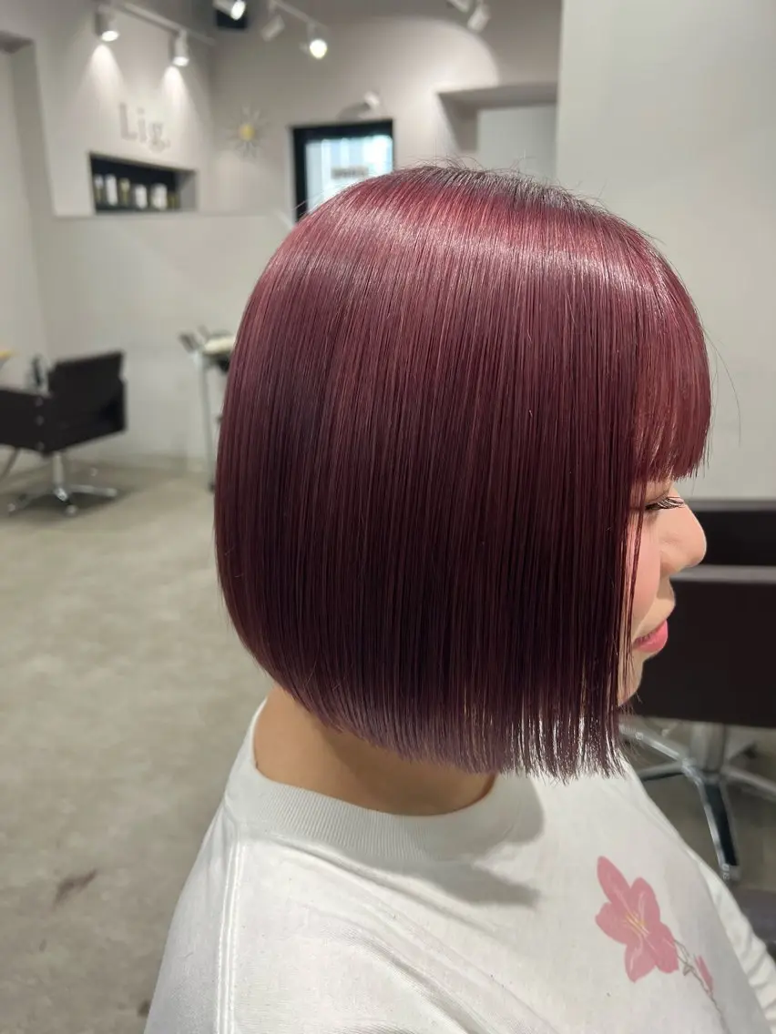 ショート カラー ボブ 透明感/ダブルカラー 🦋TOMOKA🦋のヘアスタイル