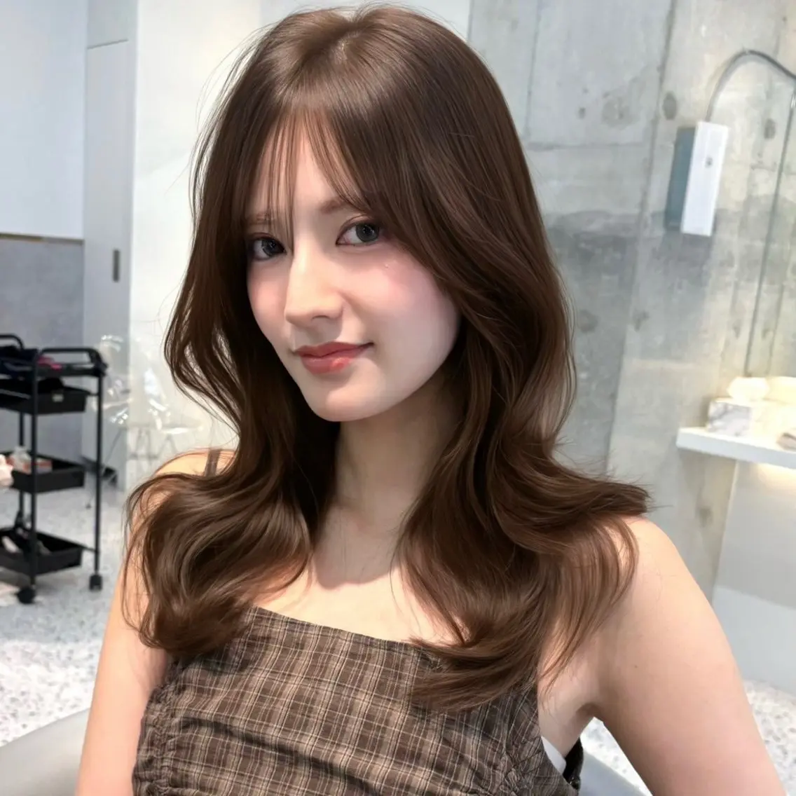 透明感カラー + 髪質改善トリートメント🎀の写真