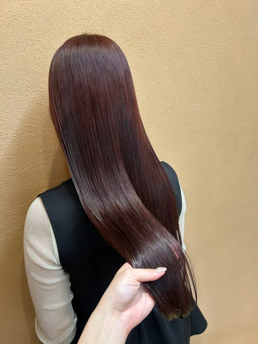 《6月限定》カラー＋4stepトリートメント＋コテ巻きorストレート仕上げの写真
