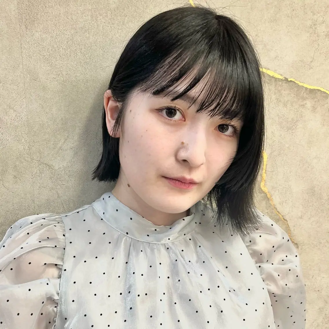ショート アッシュ ボブ くびれヘア 顔まわりレイヤー 顔周りカット カット トリートメント ヘアセット ボブ｜韓国｜美髪矯正 ｜amika🌙のヘアスタイル