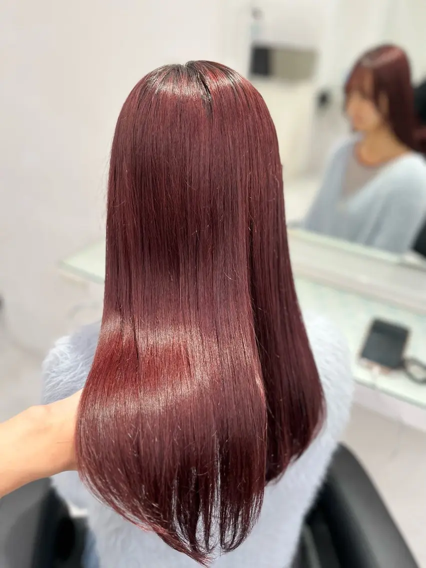 ロング ヘアカラー トリートメント 🤍ワンホンヘア 🤍Rikuto🤍のヘアスタイル
