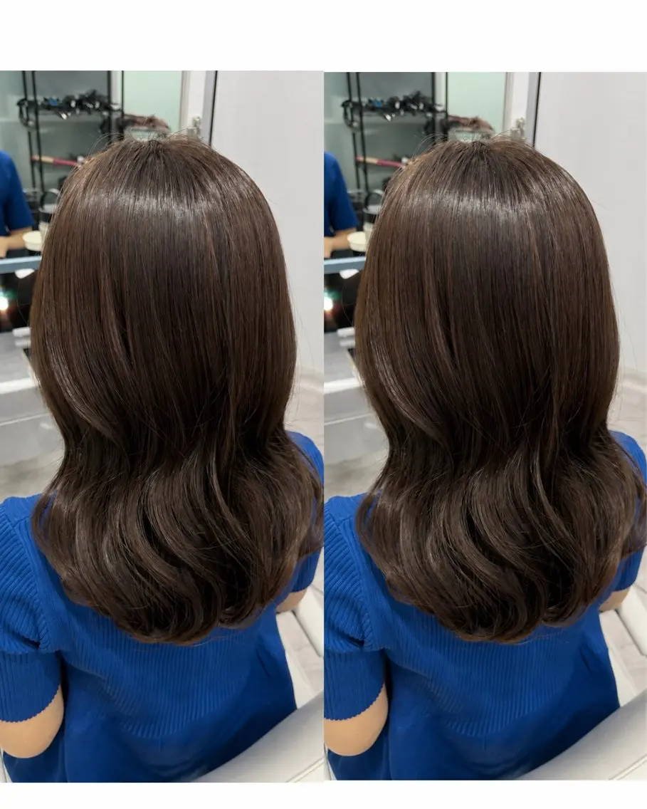 セミロング カット ヘアカラー トリートメント 池袋/髪質改善/ 艶カラー/koikiのヘアスタイル