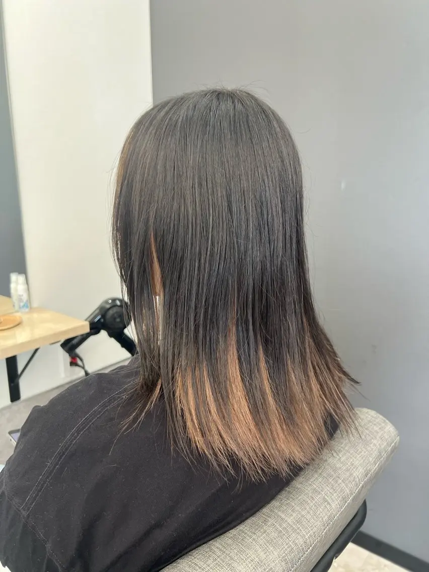 セミロング カット ヘアカラー トリートメント TELA HAIR 店長 塩田のヘアスタイル