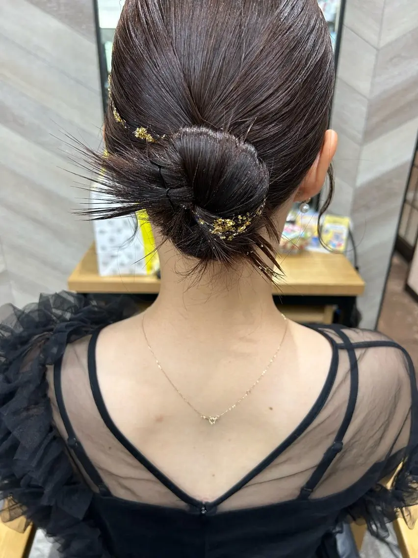 ミディアム ヘアアレンジ ヘアセット SHANTi 飯塚 ヘアセット/髪質改善のヘアスタイル