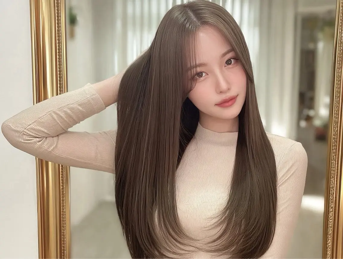 ロング カラー 髪質改善 カット ヘアカラー トリートメント りきと🦋髪質改善/ 縮毛矯正/艶カラーのヘアスタイル
