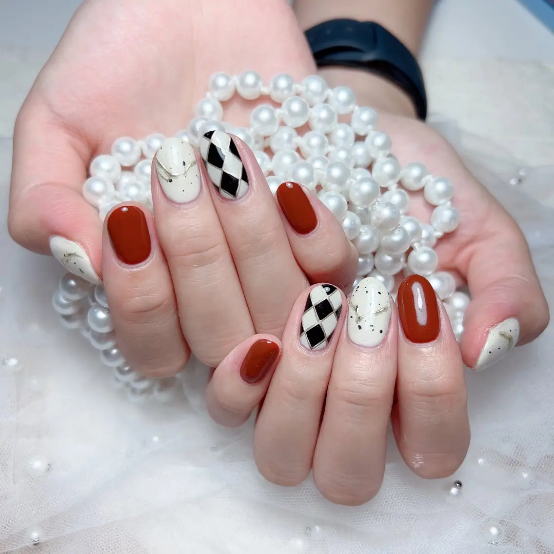 ネイル ハンドネイル M 🌷Nail 長さだし専門店のネイルデザイン