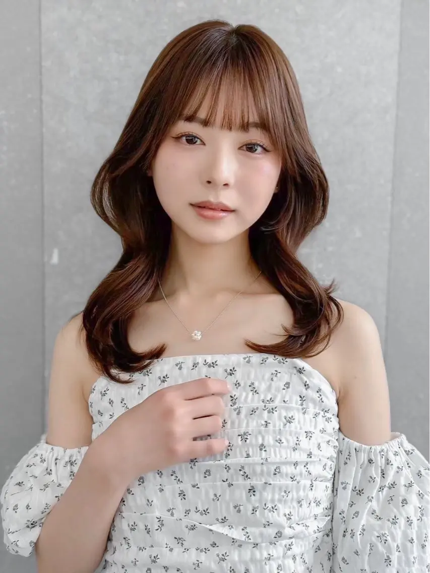 ミディアム 髪質改善 ヘアカラー トリートメント 失敗しないレイヤー/ 顔まわり☀️しゅうとのヘアスタイル
