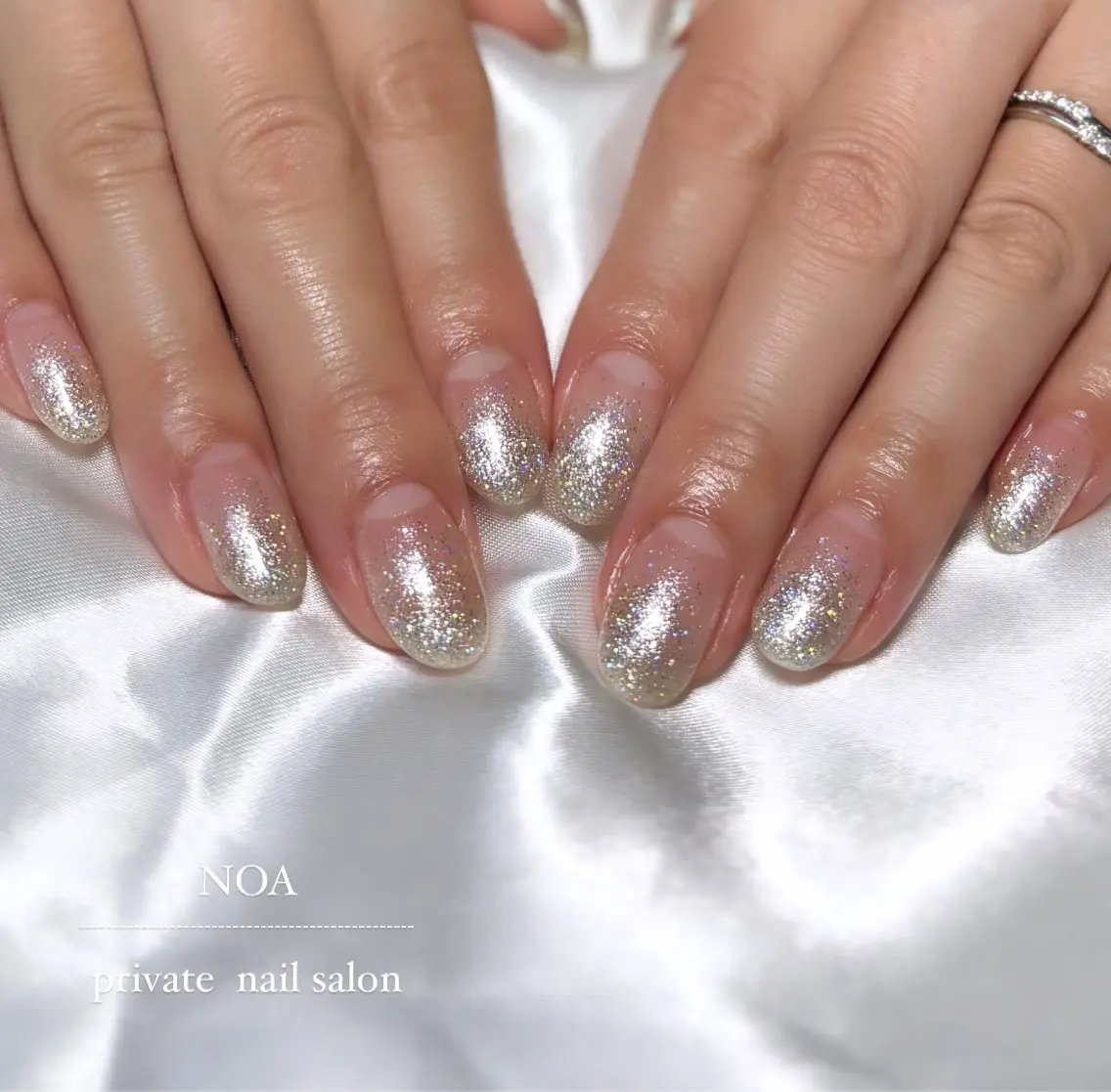 ネイル ラメ(グリッター) ラメグラデーション NOA NAILのネイルデザイン