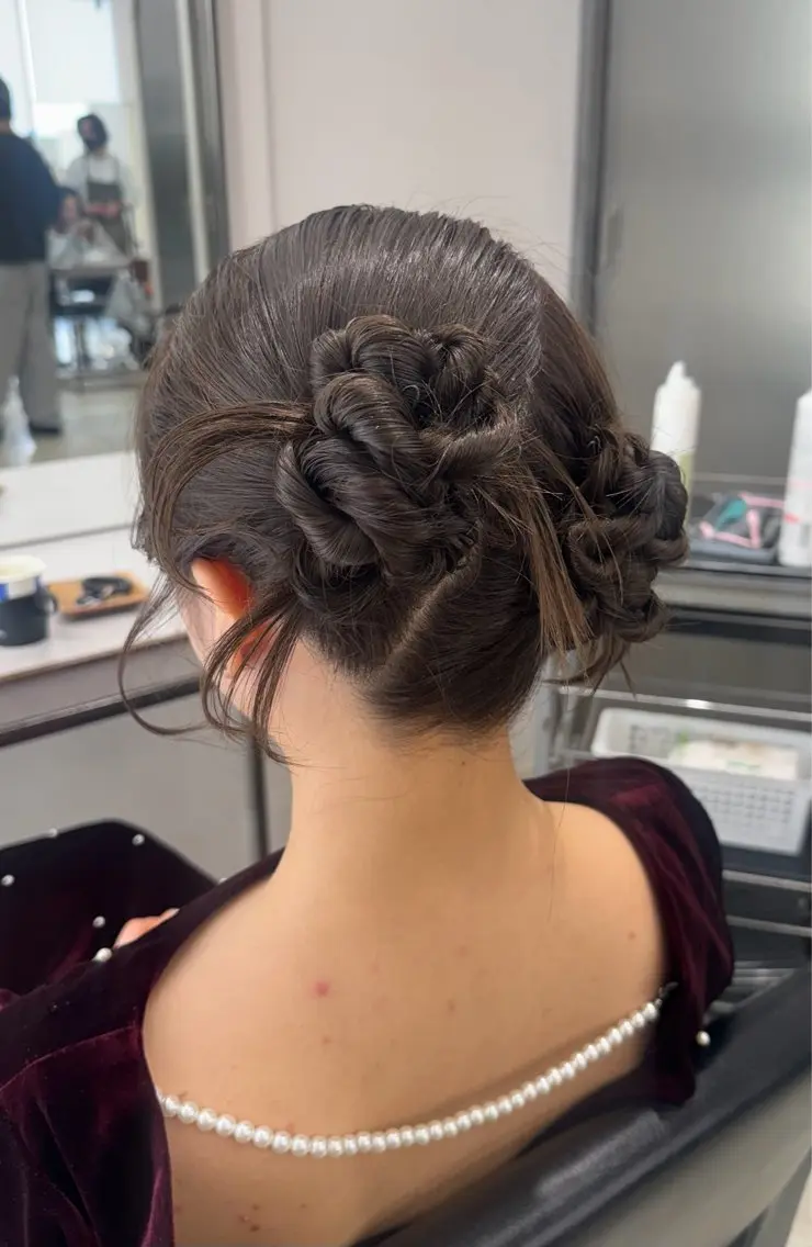 ヘアアレンジ カット ヘアセット 透明感カラー✨艶髪 制作🌱山根あゆみのヘアスタイル