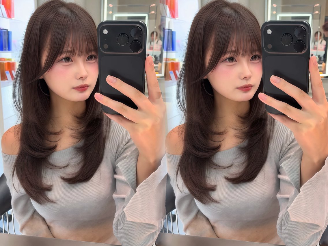 セミロング カラー パーマ カット ヘアカラー トリートメント レイヤー/縮毛矯正/ ブリーチなし吉村清志のヘアスタイル