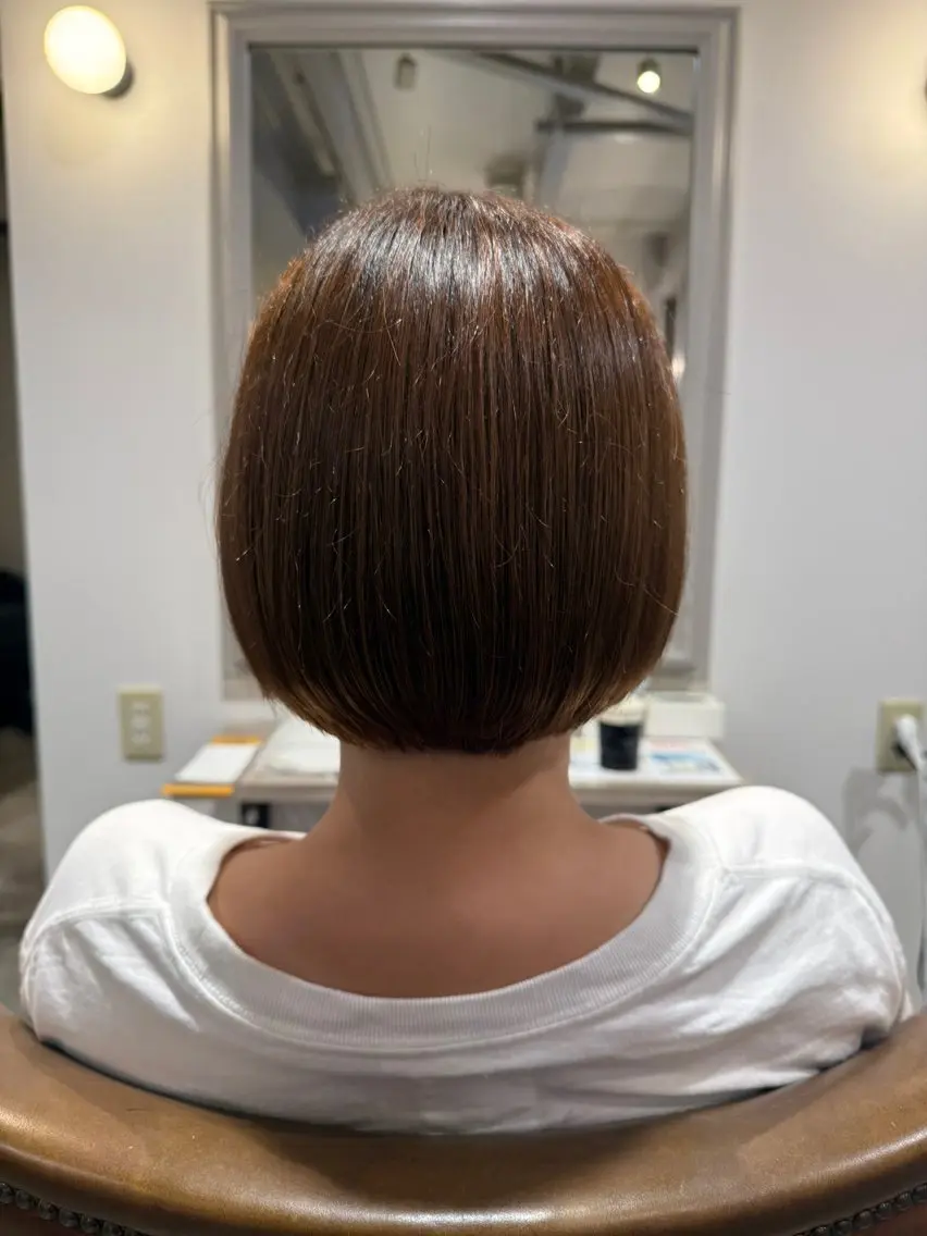 ショート ヘアカラー 髪質改善／似合わせ ／芝　圭佑のヘアスタイル