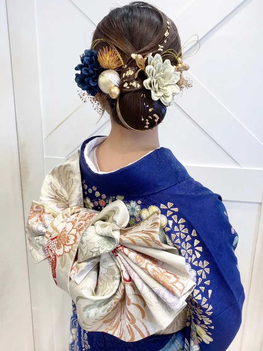 💕2027横浜成人式振袖着付けヘアセット💫✨27000円⭐️💫✨❤️の写真