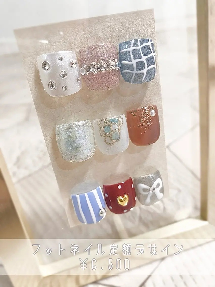 【フットネイル】定額デザインの写真
