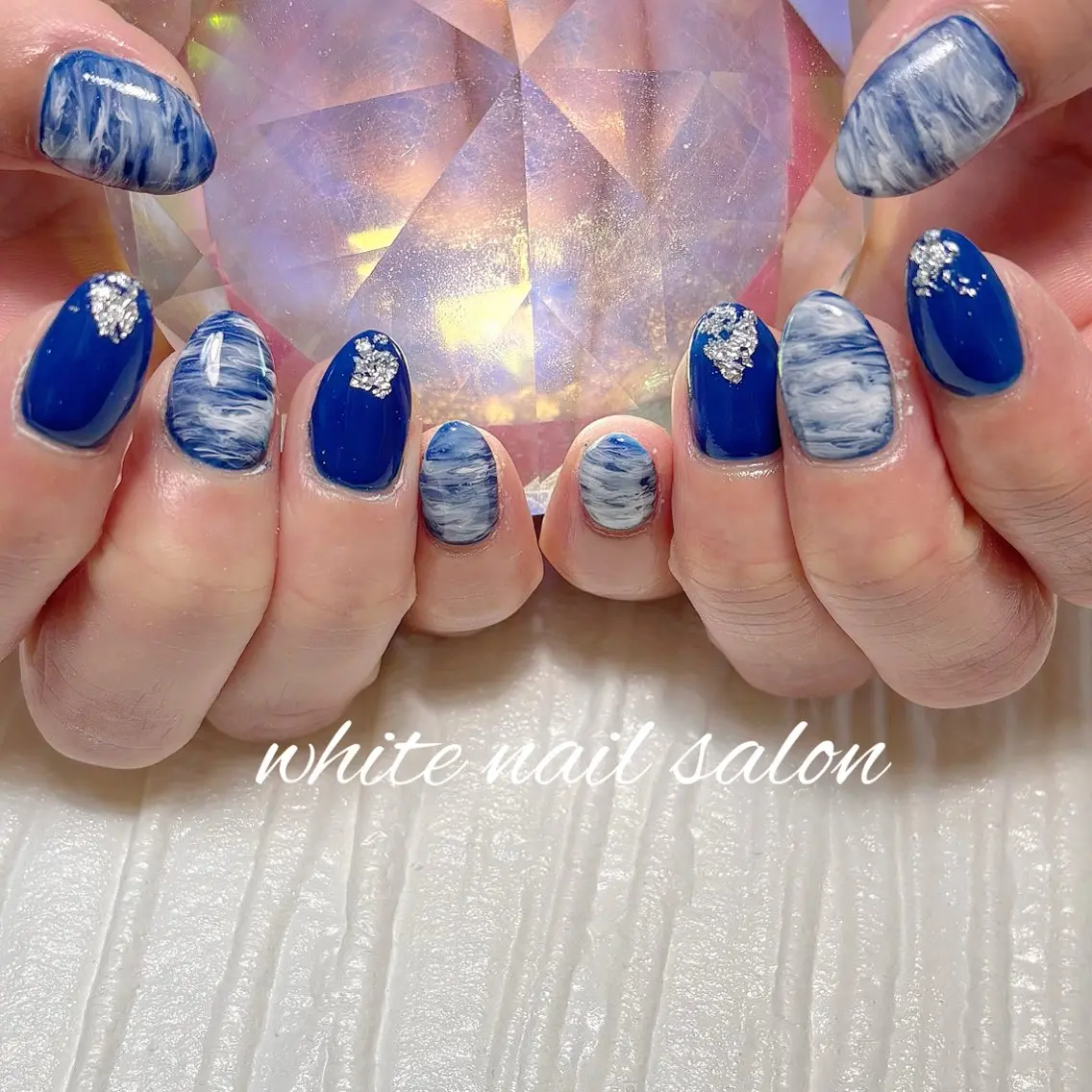 ネイル フットネイル ラメ(グリッター) 持ち込み ハンドネイル white nail salonのネイルデザイン