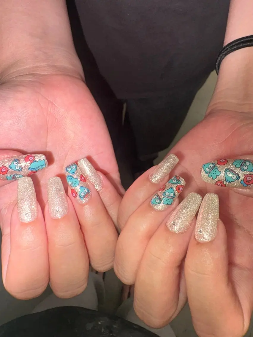ネイル 持ち込み ハンドネイル 33nail✴️栄 スミレ❇️Gel-xのネイルデザイン