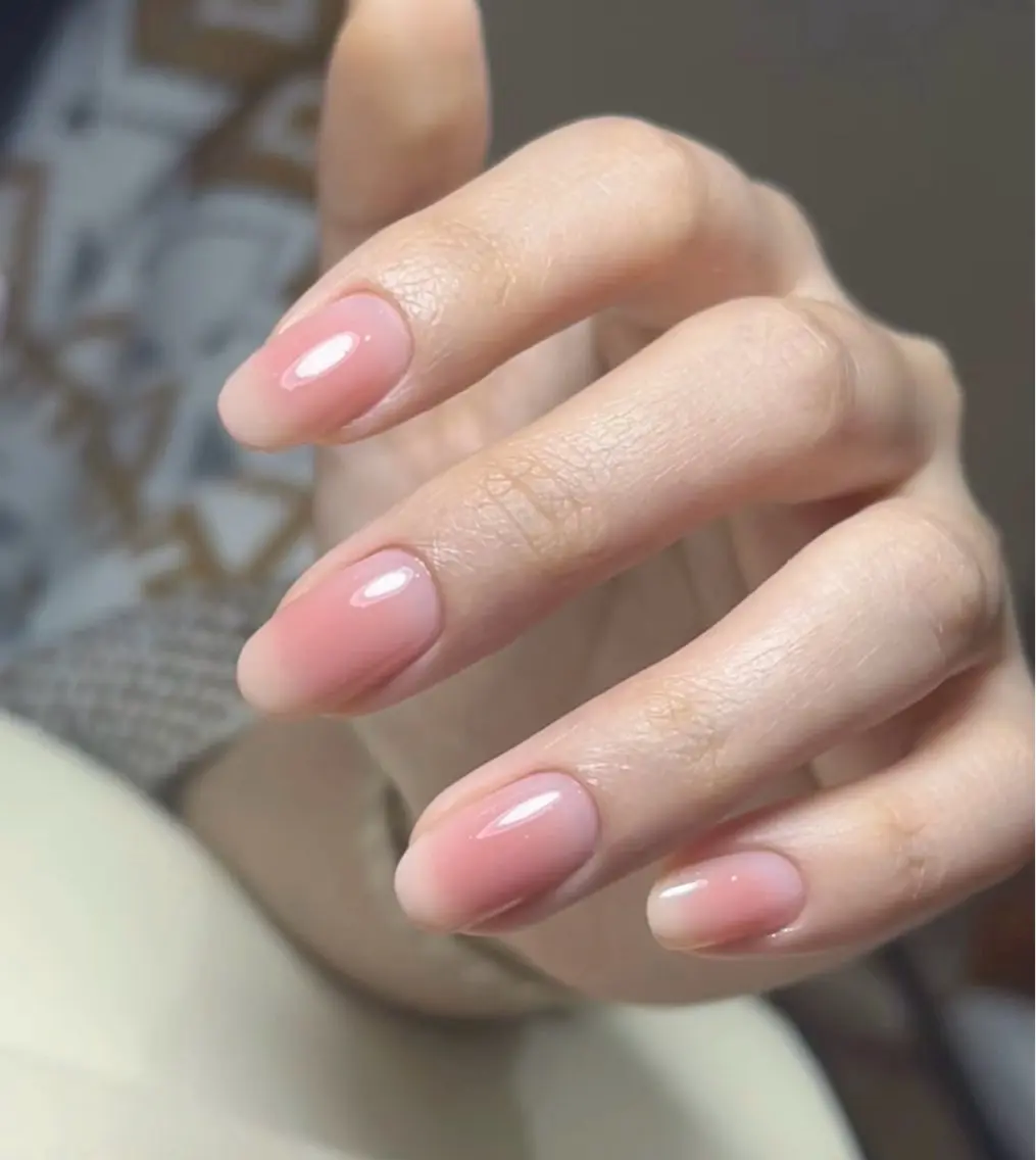 韓国風✨大人気　チークネイルの写真