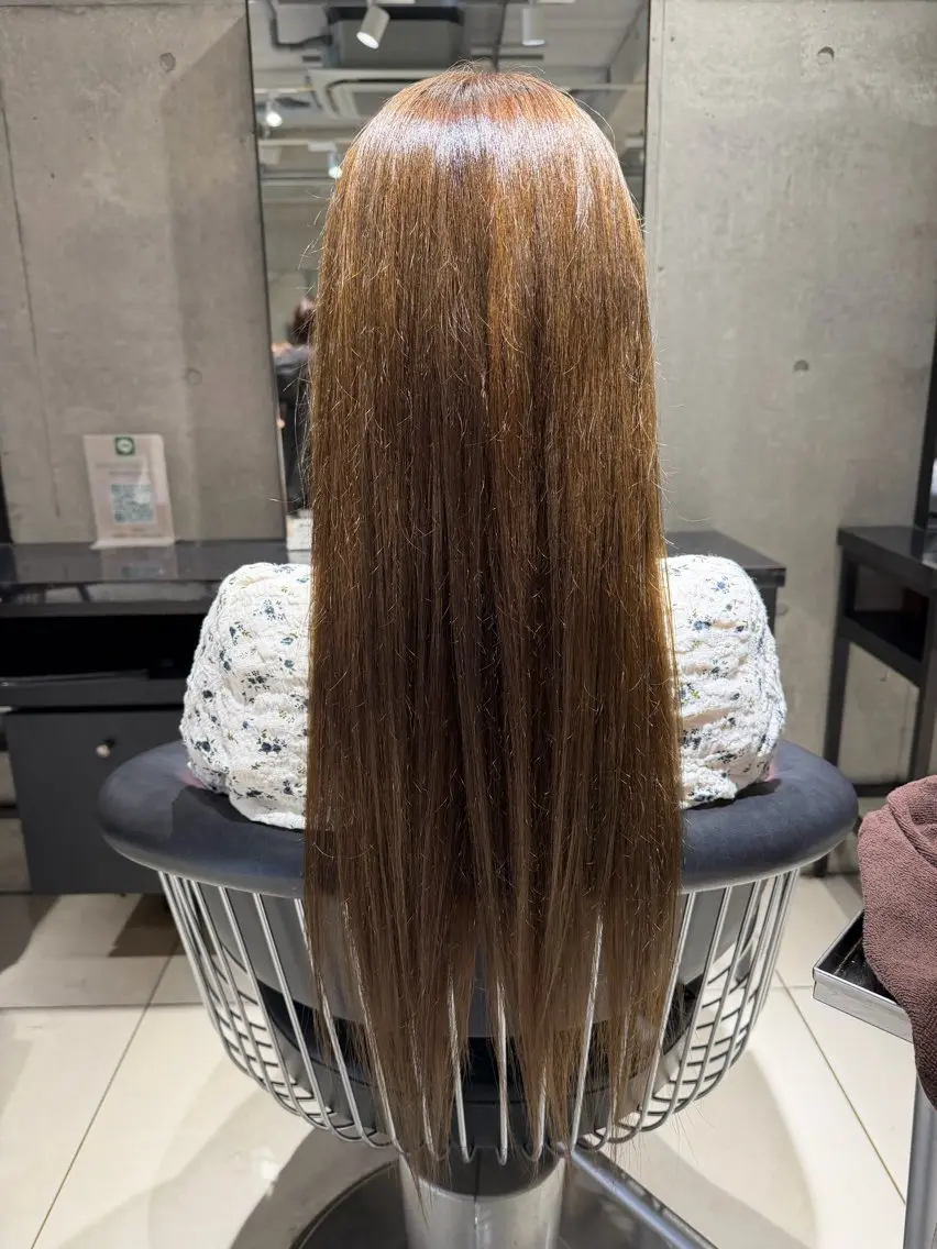 カラー ベージュカラー グレージュ ヘアカラー トリートメント 艶カラー 梨菜💜のヘアスタイル