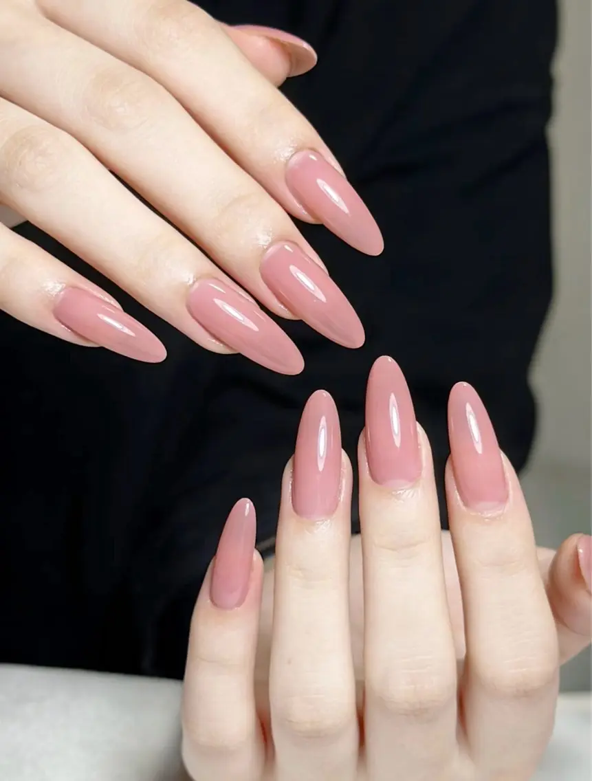 ネイル アートネイル オーロラネイル チークネイル 長さ出し フレンチネイル ハンドネイル ハンドケア Yumi Nail Seiのネイルデザイン