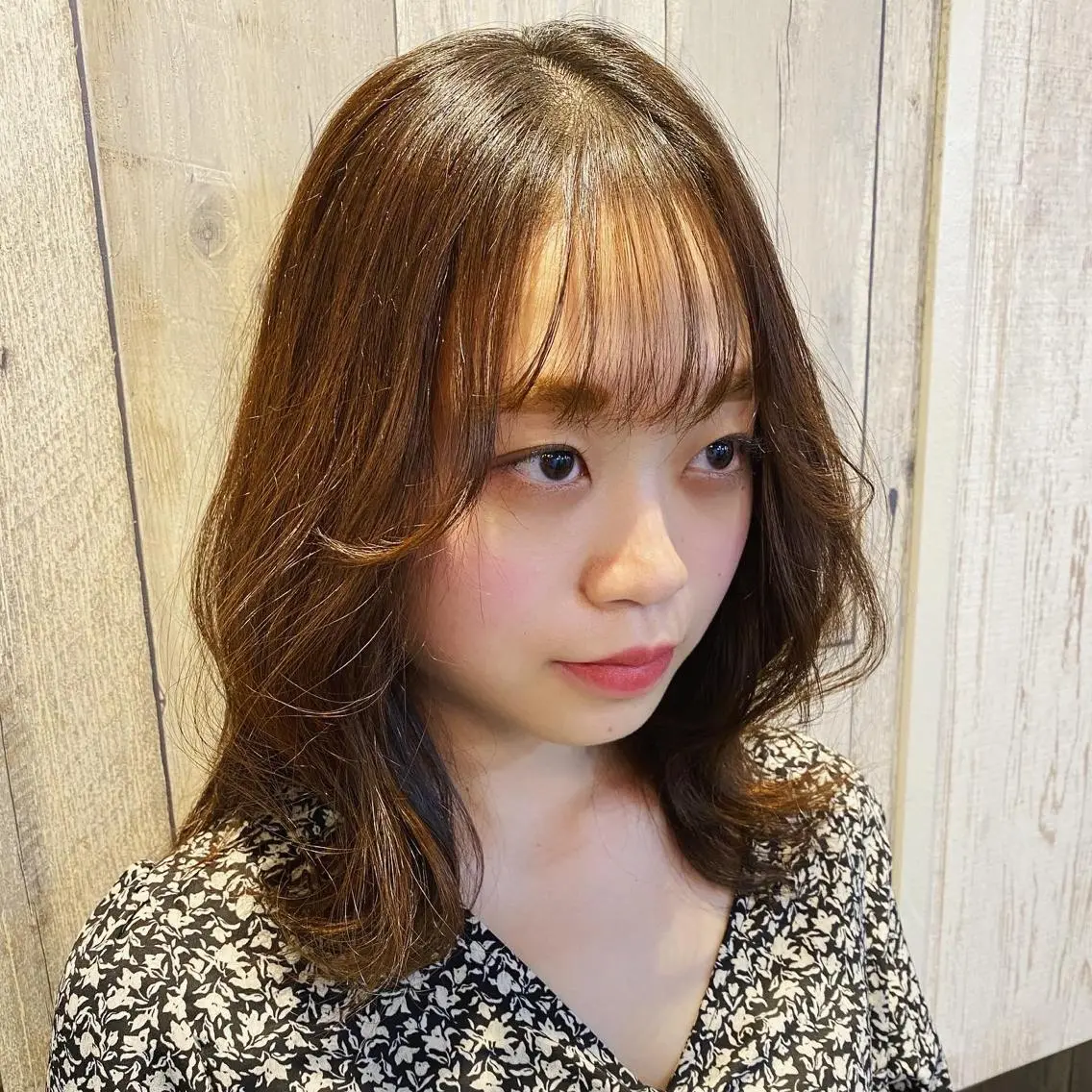 【今月平日限定価格】🍀前髪カット&うる艶カラー&オーガニックトリートメントの写真