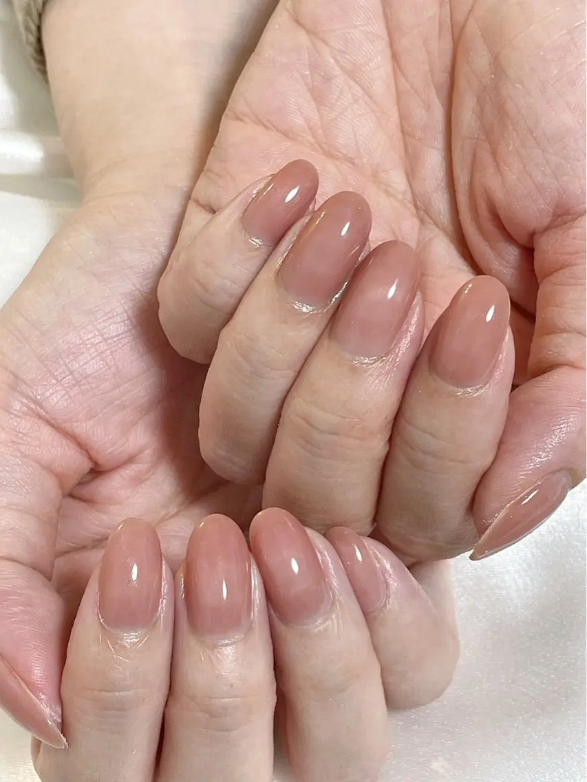 ネイル オーロラネイル 桜ネイル フラワーネイル フットネイル フレンチネイル ハンドネイル kikinail 溝の口のネイルデザイン