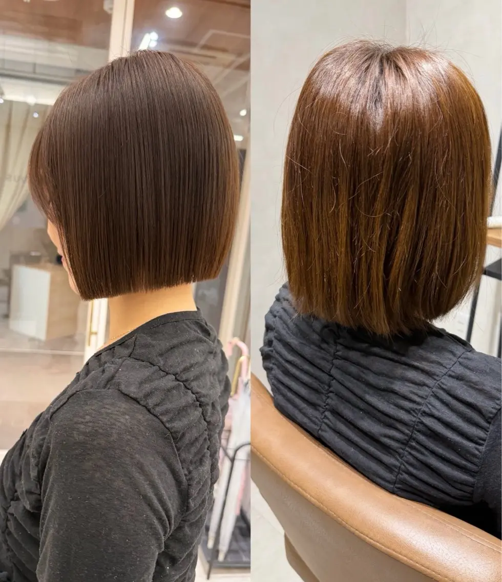 ショート カラー 髪質改善 髪質改善カラー/クロ スパーマ/中西雄大のヘアスタイル