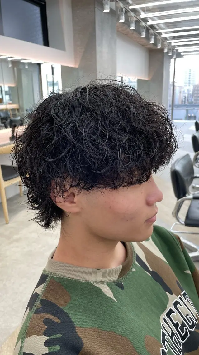ショート パーマ メンズ SENTA✨メンズ パーマ✨fifth栄のヘアスタイル