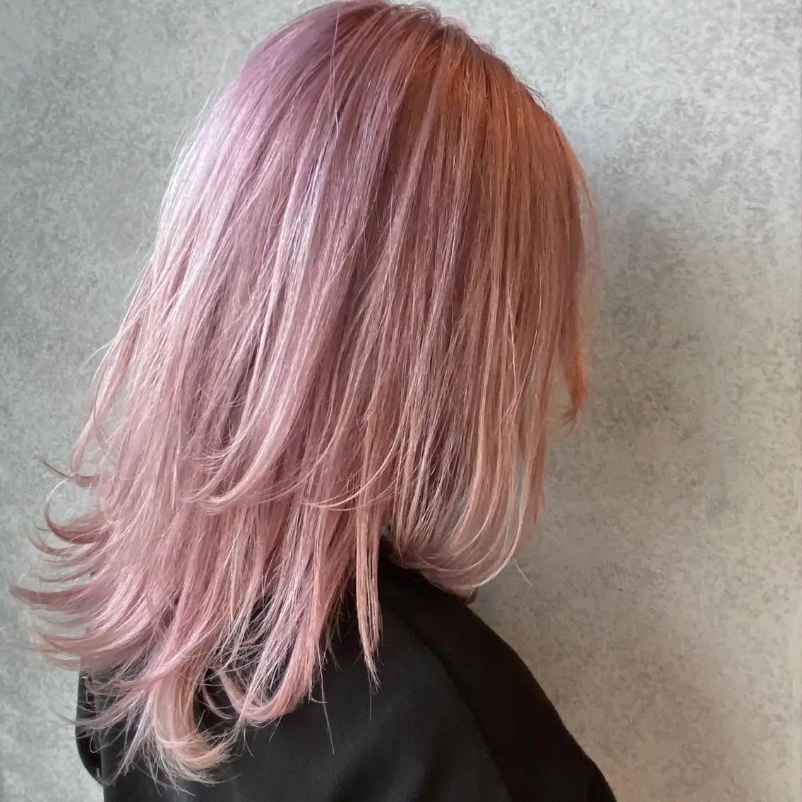 ミディアム カラー カット ヘアカラー トリートメント 一ノ瀬 暁のヘアスタイル