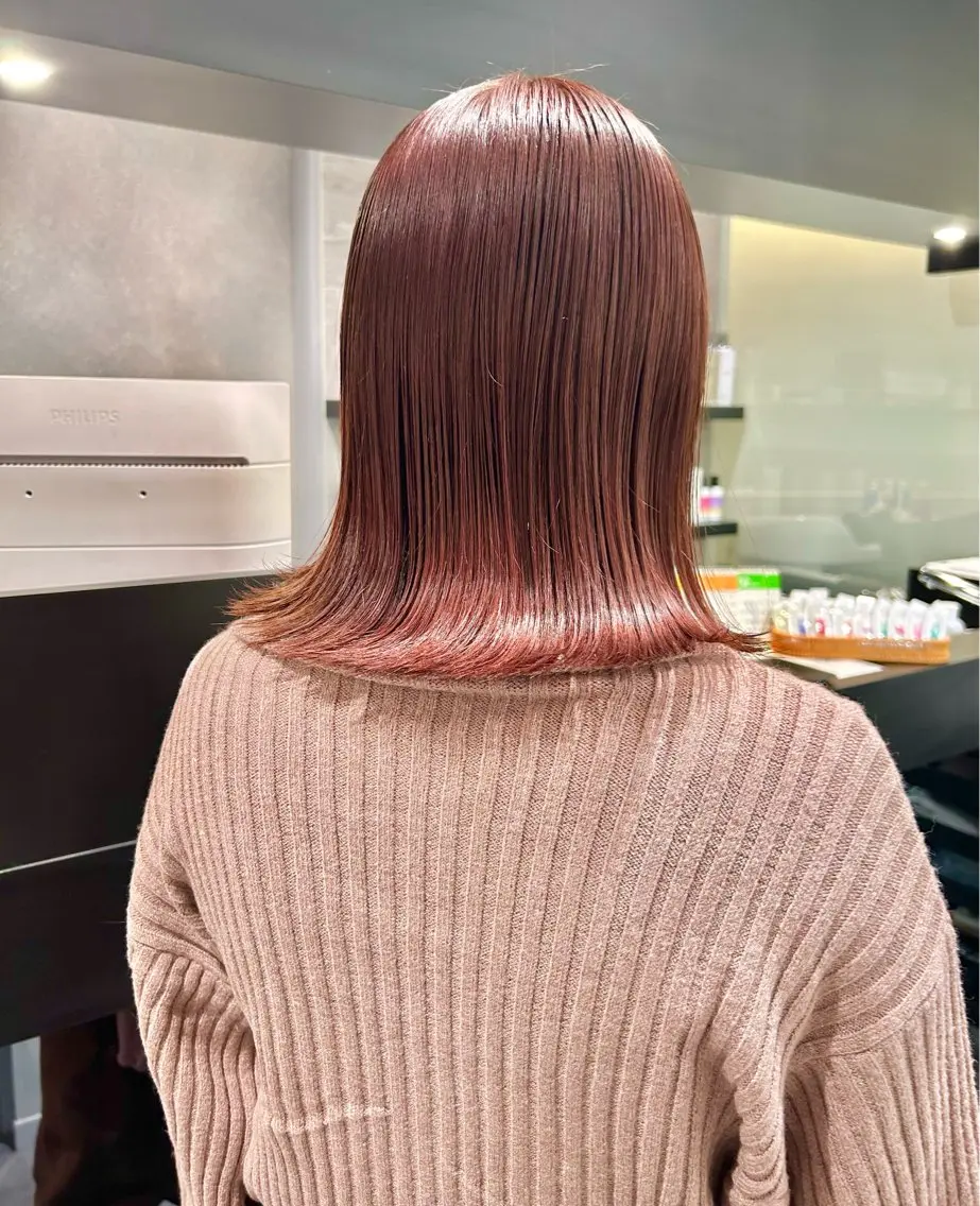 ロング カラー ブラウンカラー ピンクカラー ピンクブラウン 🎀ヘアセット透明感 /REINA🎀のヘアスタイル
