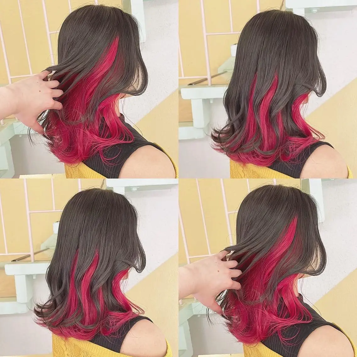 カラー ヘアカラー トリートメント 渋谷:インナーカラー ／🍒エリカ🍒のヘアスタイル