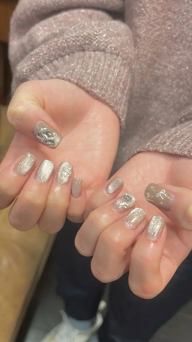ネイル ニュアンスネイル シンプルネイル SAKU nail 作島茜のネイルデザイン