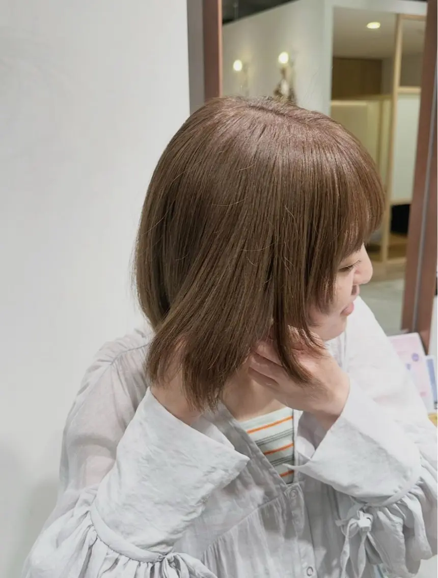 カット+美髪カラー+4step髪質改善トリートメント✨の写真