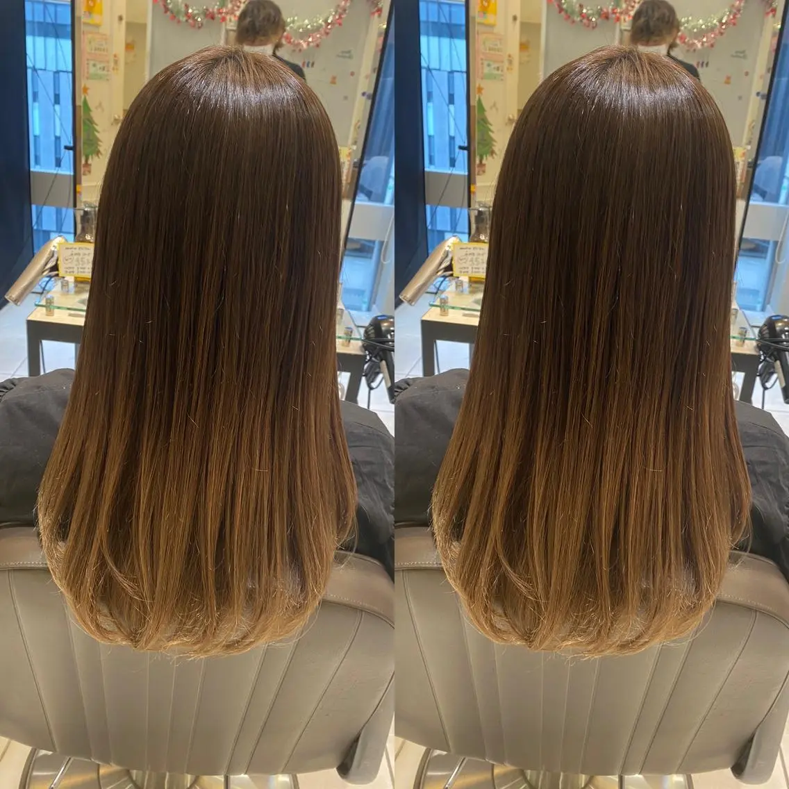 セミロング 美髪矯正透明感カラー 江川 和輝のヘアスタイル