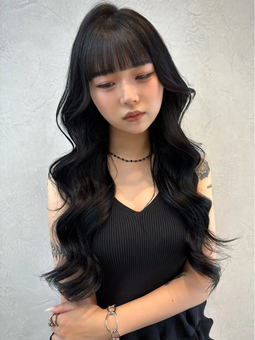 ⟡.·人気No.1⟡.·🫧うる艶透明感カラー+似合わせカット+保湿トリートメント🪽の写真