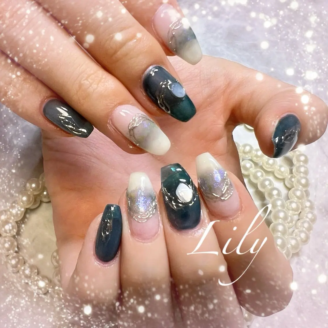 ネイル ハンドネイル Lily*nail 🌻Mii🌻のネイルデザイン