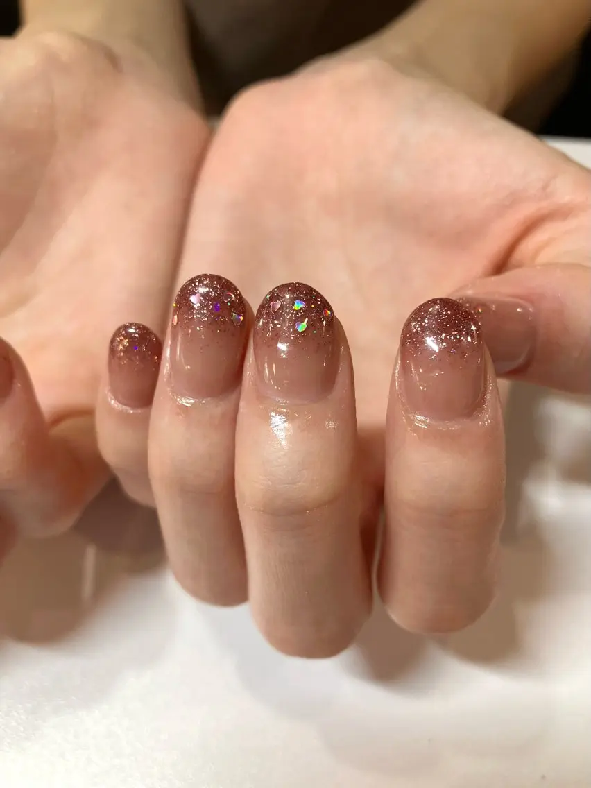 ネイル フラッシュネイル ハート Take Manaのネイルデザイン