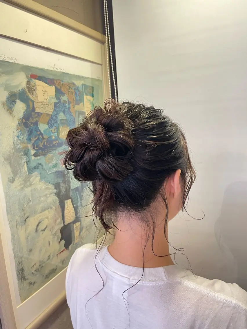 ロング ヘアアレンジ Hair &Make ナナセのヘアスタイル